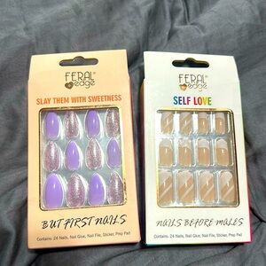 Feral Edge press on nail duo
